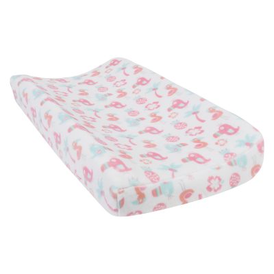 Trend-lab 102886 Tropical Pastel Plush Changing Pad Cover