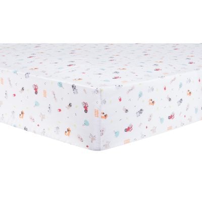 Trend-lab 103090 Farm Stack Fitted Crib Sheet