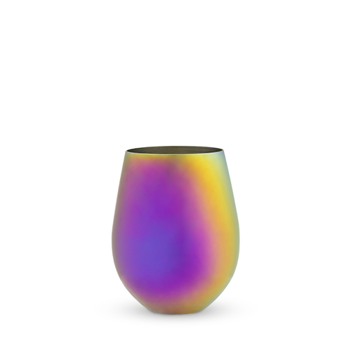 5757 Mirage Stemless Wine Glass, Multicolor