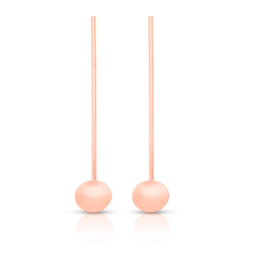 5778 Summit Copper Julep Spoon Straw, Polished Copper - Set Of 2
