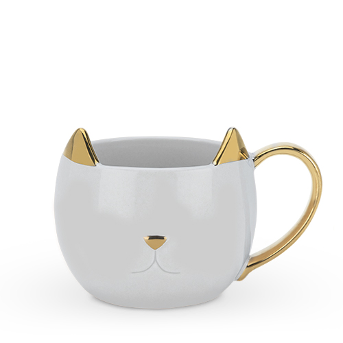 5851 12 Oz Chloe Grey Cat Mug