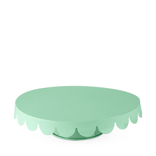 6169 11 X 3 In. Mint Metal Cake Stand, Green