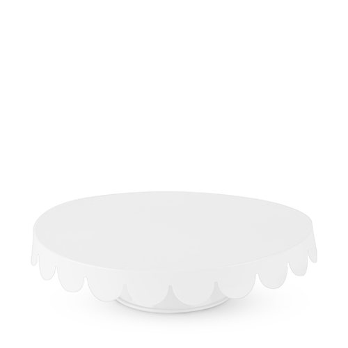 6227 11 X 3 In. White Metal Cake Stand