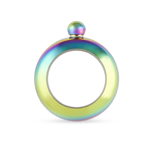4265 Charade Rainbow Bracelet Flask, Metallic