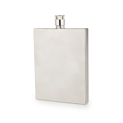 4370 4.75 In. Harrison Stainless Steel Slim Flask, Brushed