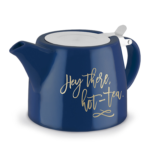 5042 20 Oz Harper Hey There, Hot-tea Ceramic Teapot & Infuser