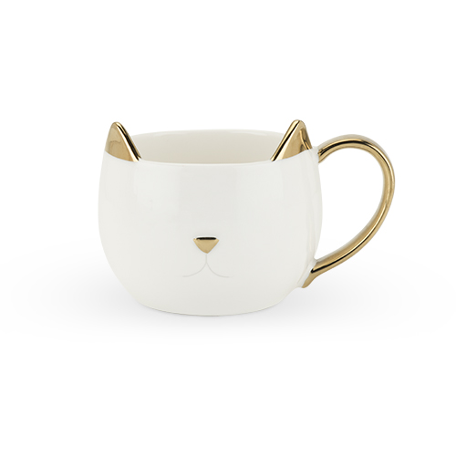 5385 Chloe Cat Mug, White