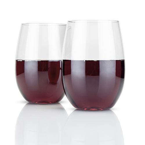 3039 Flexi Stemless Wine Glasses, Set Of 2