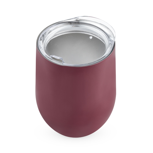 7152 Sip & Go Stemless Wine Tumbler, Berry & Red