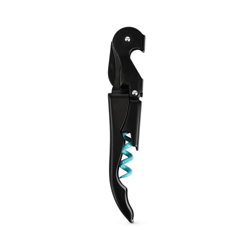 7185 Double-hinged Corkscrew, Matte Black With Blue