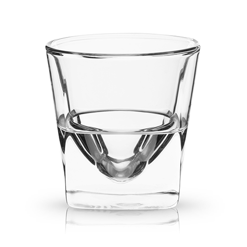7335 Glacier - Double Walled Chilling Whiskey Glass, Clear