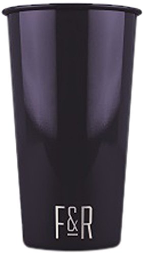 5005 16 Oz Bottle Opening Pint Cup Set, Black - Set Of 2