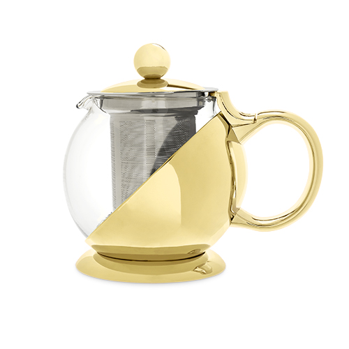 7726 24 Oz Shelby Wrapped Teapot & Infuser, Gold