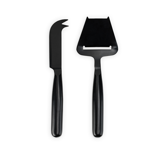 7743 8.25 X 3 In. Nero Cheese Knives, Matte Black - Set Of 2