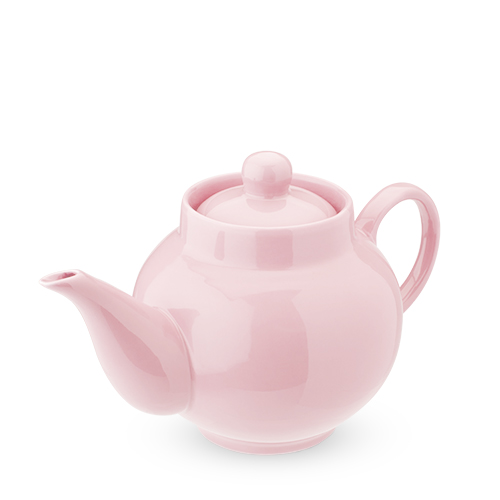 7861 24 Oz Regan Ceramic Teapot & Infuser, Light Pink