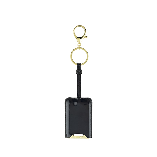 5074 Keyfab Bottle Opener Key Chain With Vinyl Cover, Black