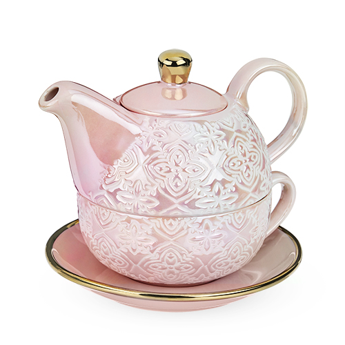 8187 Addison Marrakesh Tea For One Set, Pink