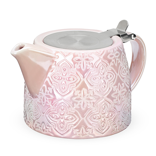 8191 20 Oz Harper Marrakesh Teapot & Infuser, Pink