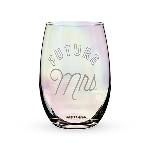 8269 12 Oz Future Mrs. Stemless Glass, Metallic