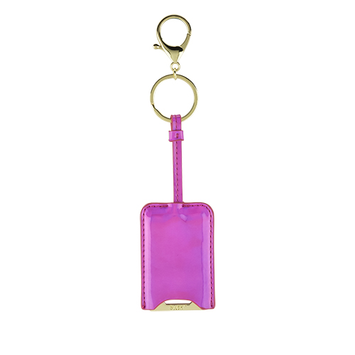 5358 Keyfab Bottle Opener Key Chain With Vinyl Cover, Pink