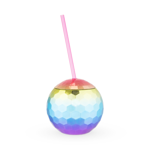 6286 16 Oz Rainbow Disco Ball Tumbler, Assorted Color