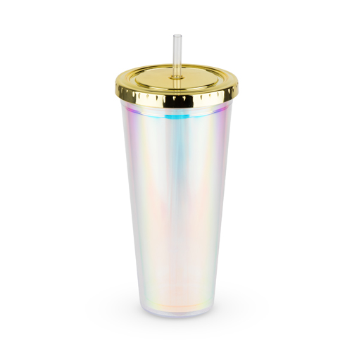 6288 Iridescent Drink Tumbler, Assorted Color