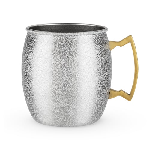 6319 16 Oz Comet Glitter Moscow Mule, Silver