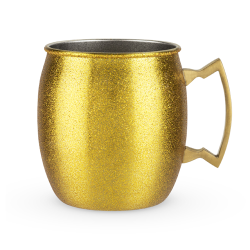 6320 16 Oz Comet Glitter Moscow Mule, Gold