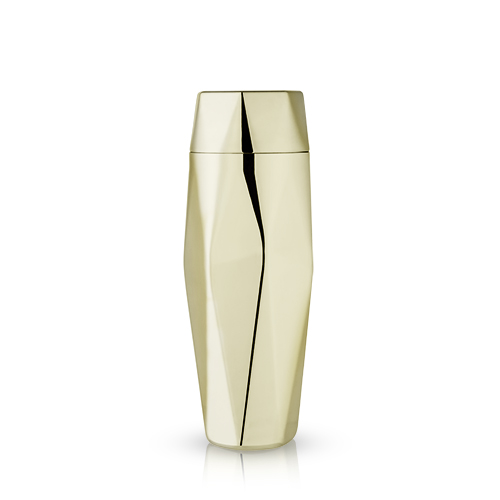 6425 30 Oz Belmont Apex Faceted Cocktail Shaker, Gold