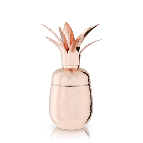6429 18 Oz Summit Pineapple Cocktail Shaker, Copper