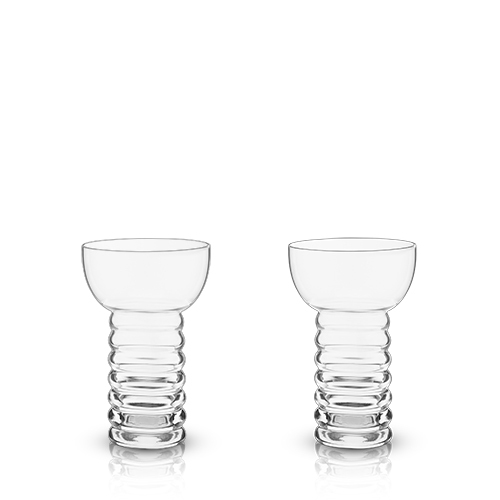 6430 12 Oz Raye Pearl Diver Cocktail Glass, Clear - Set Of 2