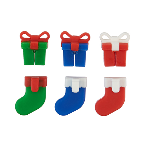 8330 Holiday Trim Drink Charms, Assorted Color