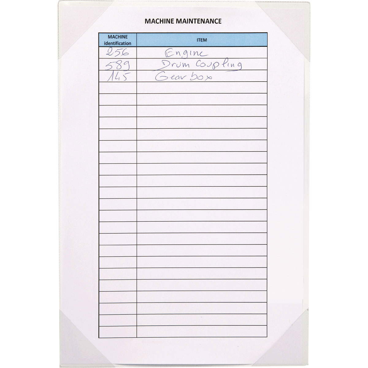 P15430 8.5 X 11 In. Easy Write 4-corner Self Adhesive Pocket Holder, Clear - Pack Of 5