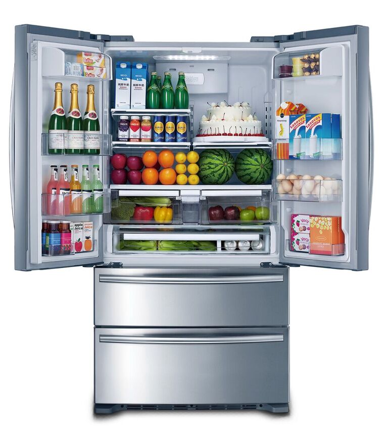 Hrf3601f 36 In. 4 Door Counter Depth French Door Freestanding Refrigerator With Automatic Ice Maker