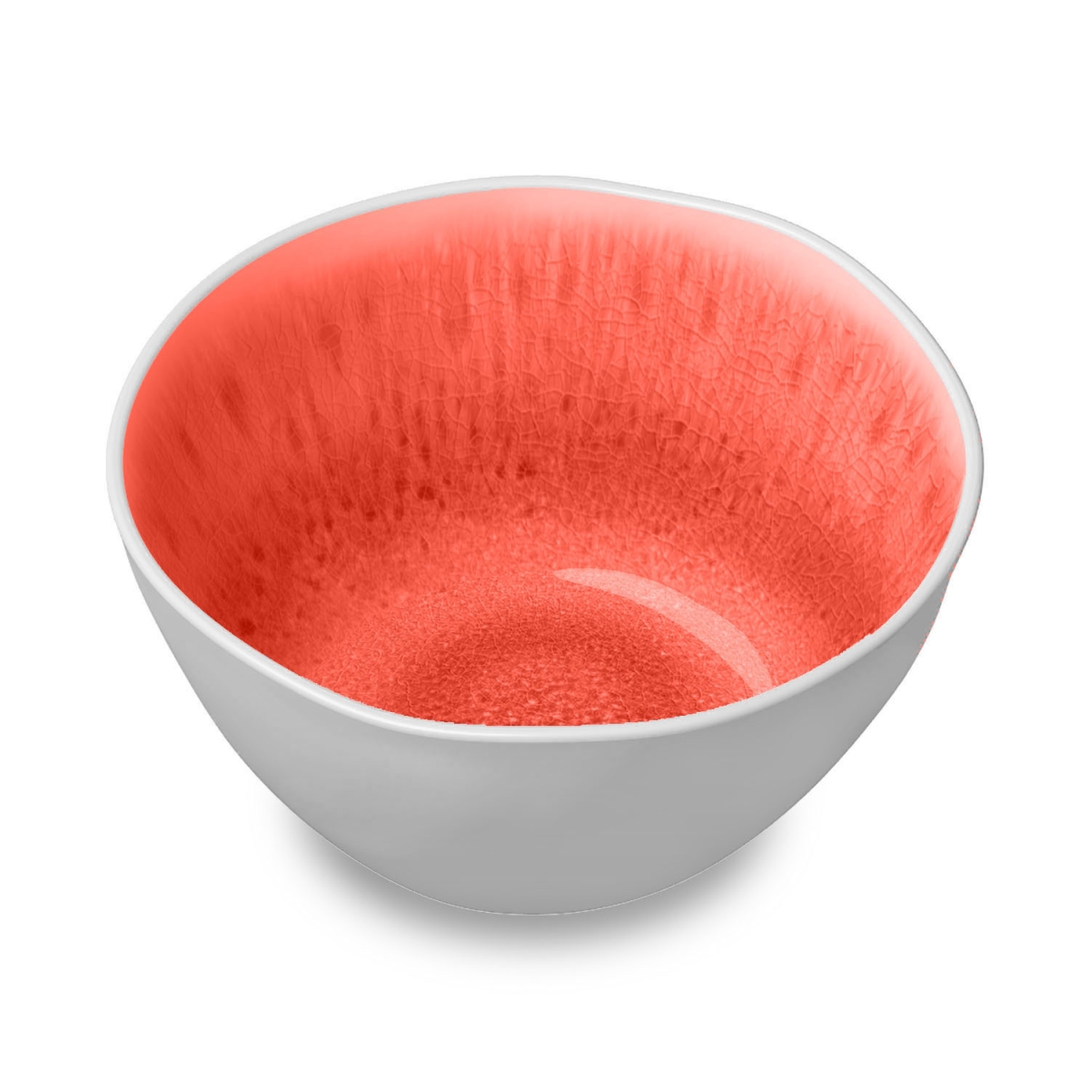 Pon3059tocrw Radiant Glaze Bowl, Set Of 6 - Coral