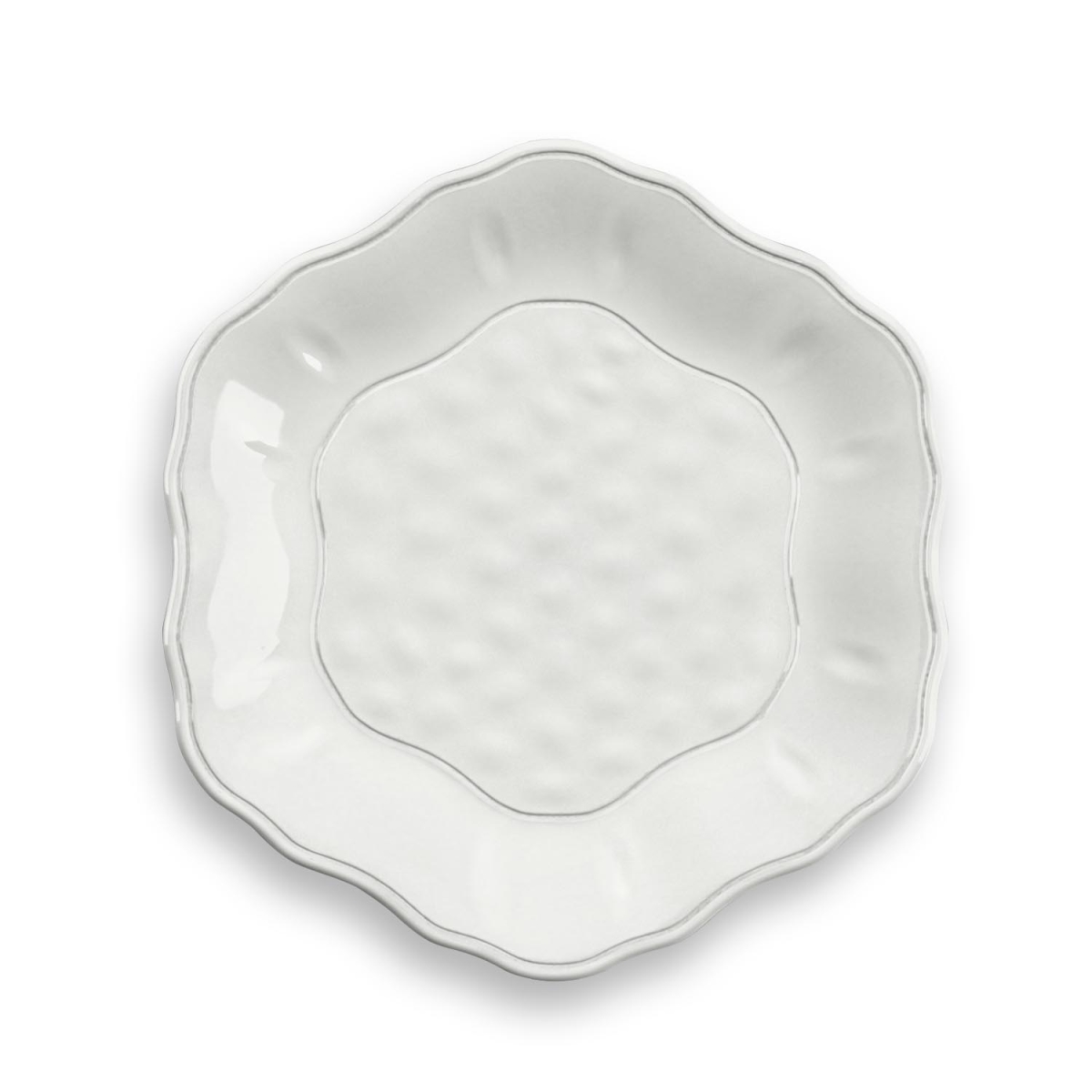 Pso8095asspw Savino Salad Plate Heavy Mold, Set Of 6 - White
