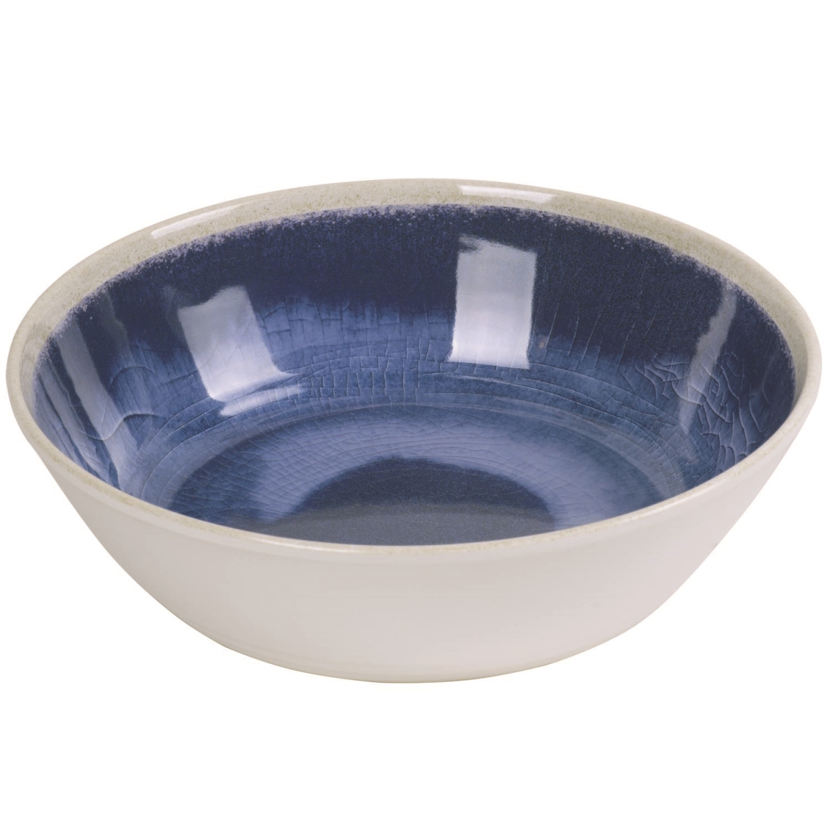 Ppw5079mlbri Raku Bowl, Set Of 6 - Blue