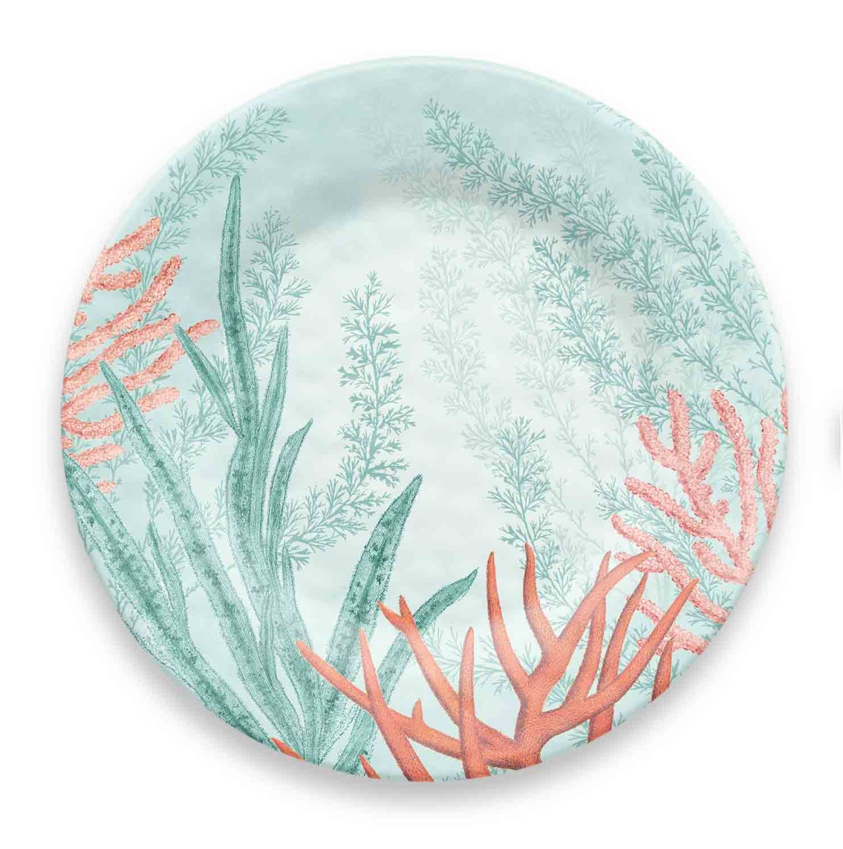 Pvi1105dpcrw Reef Dinner Plate, Set Of 6 - Coral