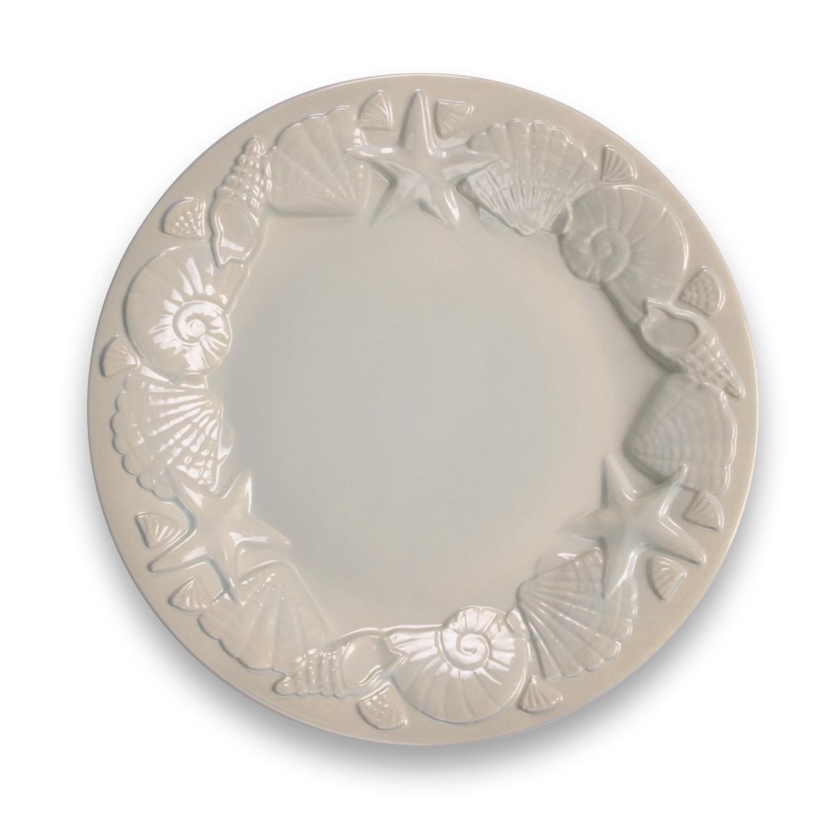 Pse8110tdpsf Coral Reef Sea Shell Opal Dinner Plate, Set Of 6 - Blue