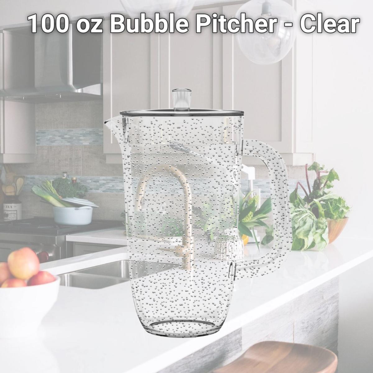 Picture of Tarhong PDWPI100PLCL 100 oz Bubble Pitcher - Clear