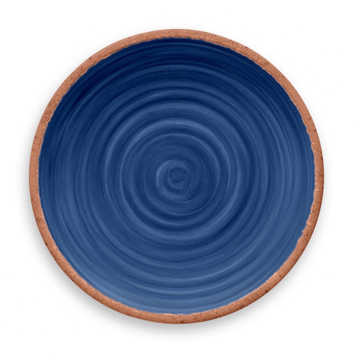 Pan1105dpnb Rustic Swirl Dinner Plate, Set Of 6 - Indigo
