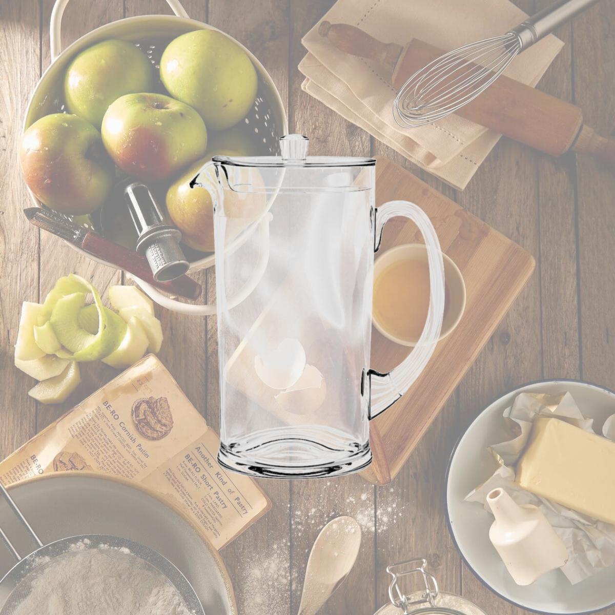 Picture of Tarhong PCOPI777PCC 78 oz Cordoba Pitcher with Lid - Clear