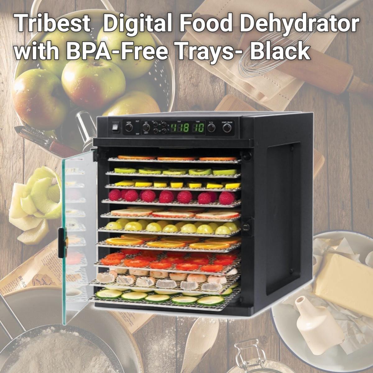 Picture of Tribest SDE-P6280-B Digital Food Dehydrator with BPA-Free Trays- Black