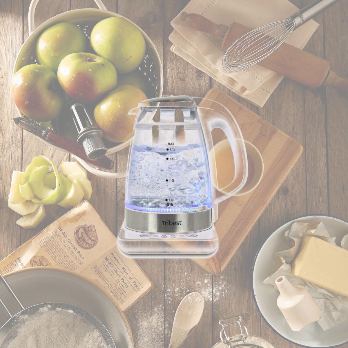 Picture of Tribest GKD-450-B 110V 60Hz Raw Tea Kettle, Glass Electric Brewing System
