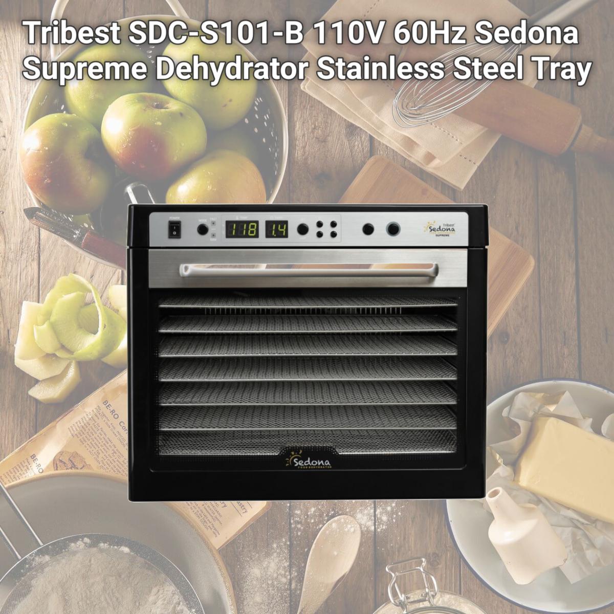 Picture of Tribest SDC-S101-B 110V 60Hz Sedona Supreme Dehydrator Stainless Steel Tray