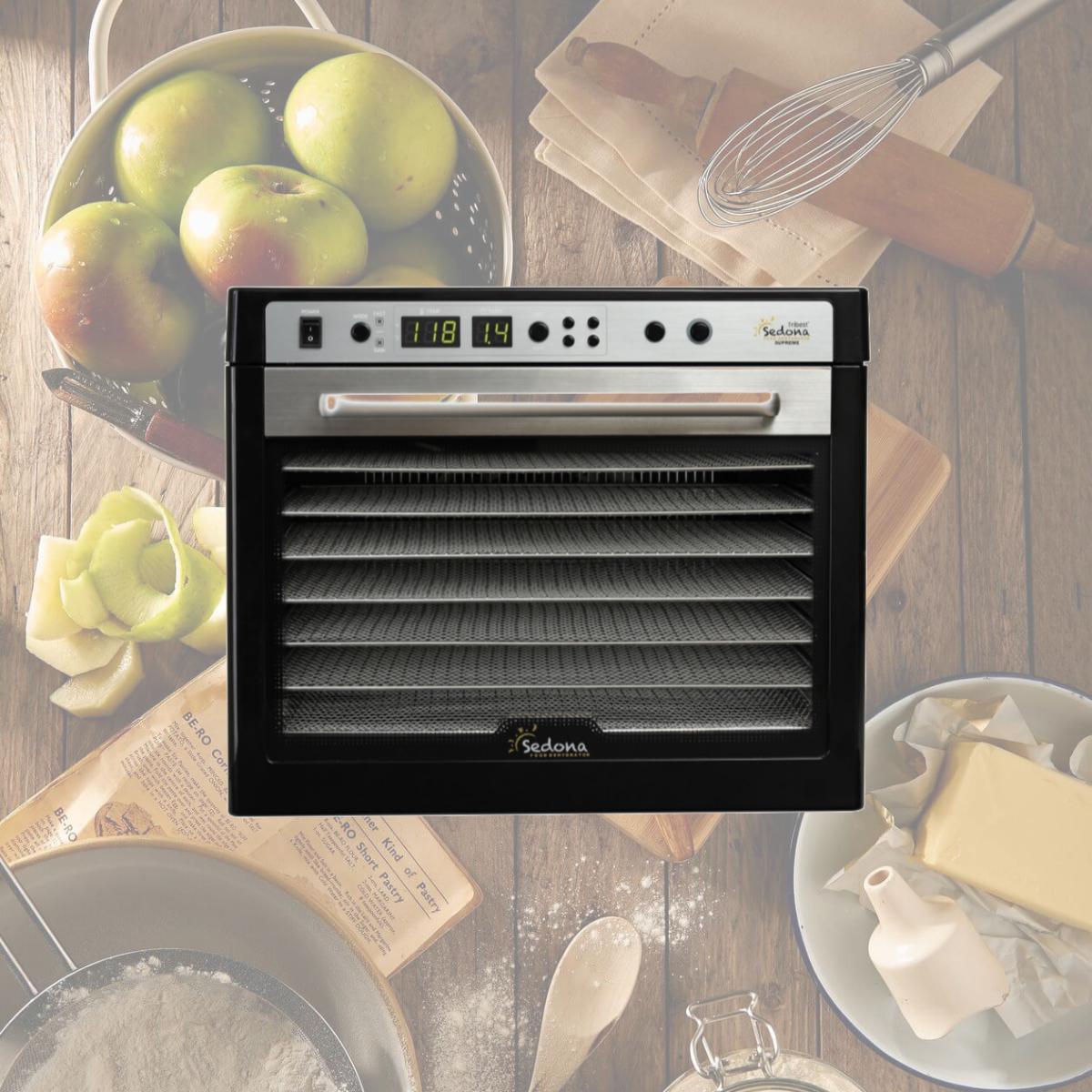 Picture of Tribest SDC-S101-B 110V 60Hz Sedona Supreme Dehydrator Stainless Steel Tray