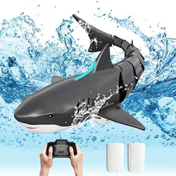 NC21674 2.4Ghz JELLY PLAY Remote Control Shark Pool Toys for Kids with Waterproof Radio Control Boat & Toy Shark with Light