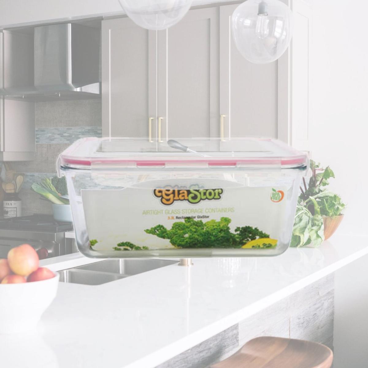 Picture of Tribest GLR33 Glastor 112oz. Rectangular Storage Container
