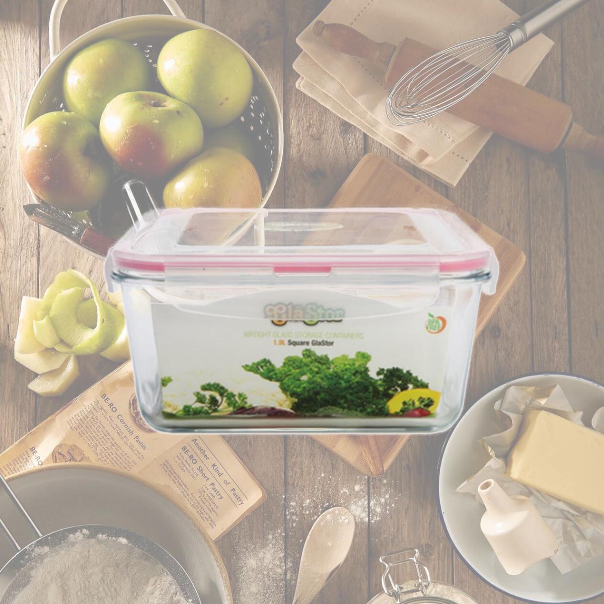 Picture of Tribest GLS19 Glastor 64oz. Square Storage Container
