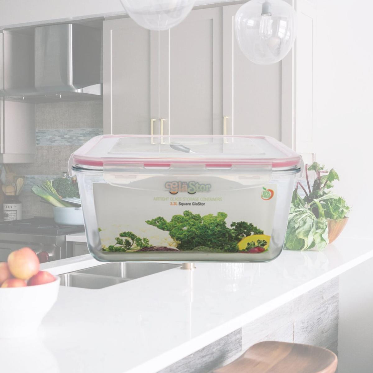 Picture of Tribest GLS33 Glastor 112oz. Square Storage Container